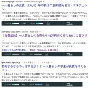 ドメインパワー(Domain Authority)92のサイトよりも上位表示されている